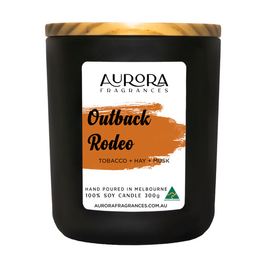 300g Aurora Outback Rodeo Triple Scented Soy Candle Australian Made