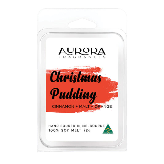 Aurora Christmas Pudding Soy Wax Melt Australian Made 72g